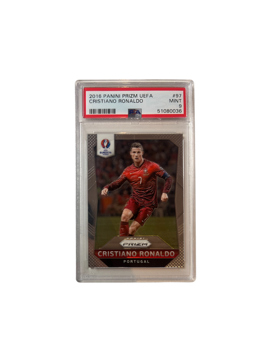 2016 Panini Prizm UEFA Cristiano Ronaldo PSA Card