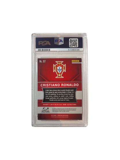 2016 Panini Prizm UEFA Cristiano Ronaldo PSA Card