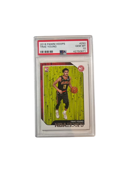 2018 Panini Hoops Trae Young Rookie RC PSA Card