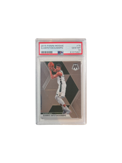 2019 Panini Mosaic Giannis Antetokounmpo PSA Card