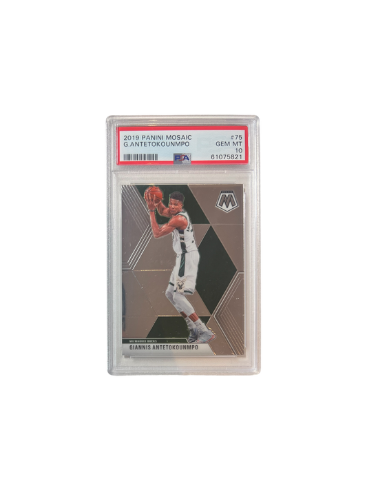 2019 Panini Mosaic Giannis Antetokounmpo PSA Card