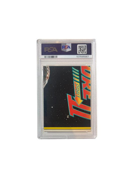 1989 Topps Marty Baseball cap Back to the Future PSA Card