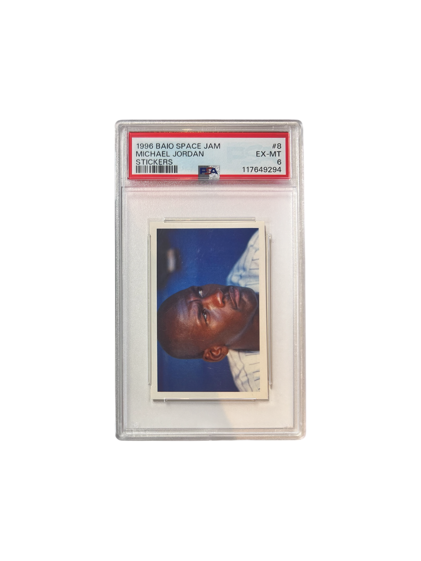 1996 BAIO Space Jam Michael Jordan sticker PSA Card