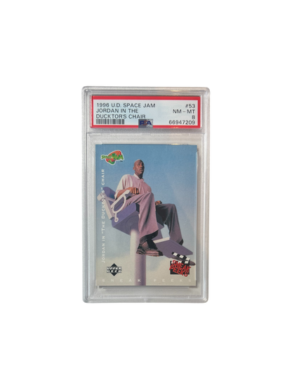 1996 Upper Deck Space Jam Michael Jordan in Ducktor's chair PSA Card