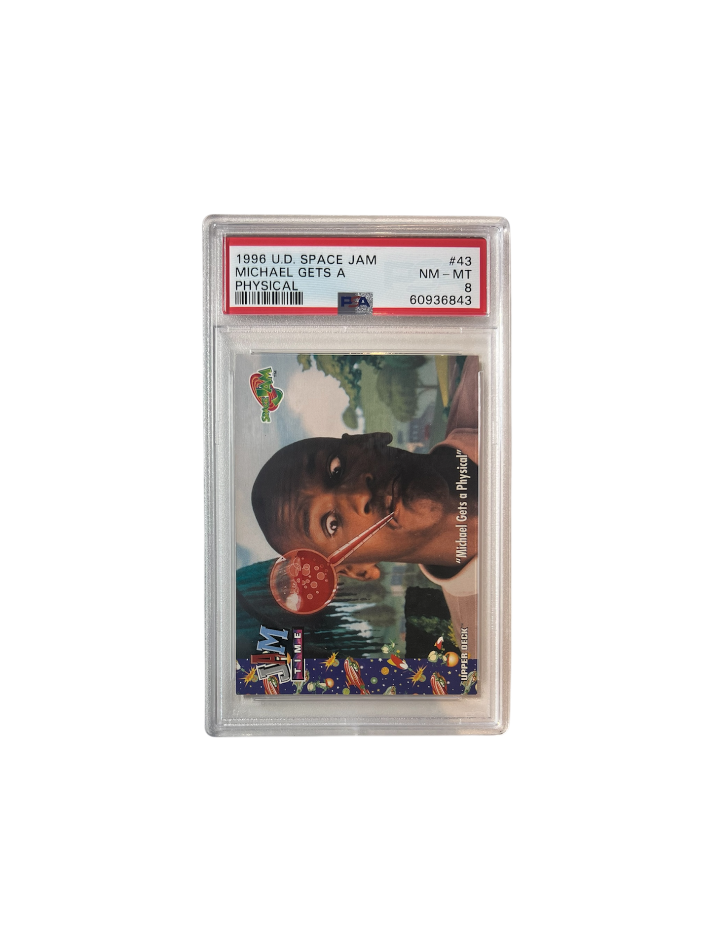 1996 Upper Deck Space Jam Michael Jordan gets a Physical PSA Card