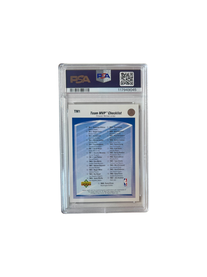 1992 Upper Deck Team MVP Michael Jordan PSA Card