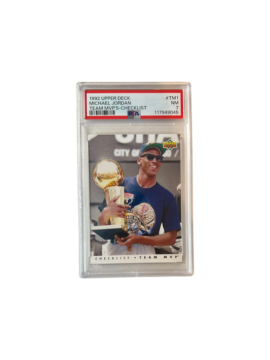 1992 Upper Deck Team MVP Michael Jordan PSA Card