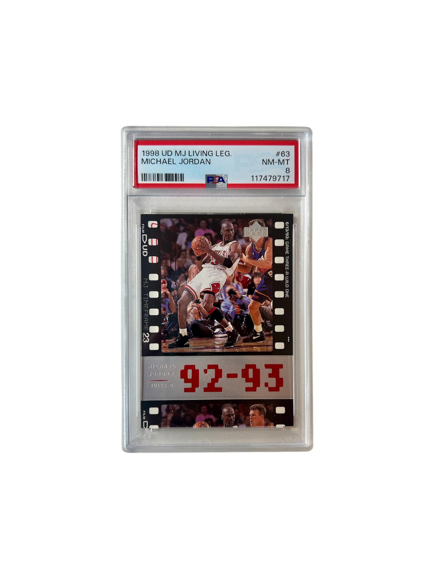 1998 Upper Deck MJ Living Legend Michael Jordan #63 PSA Card