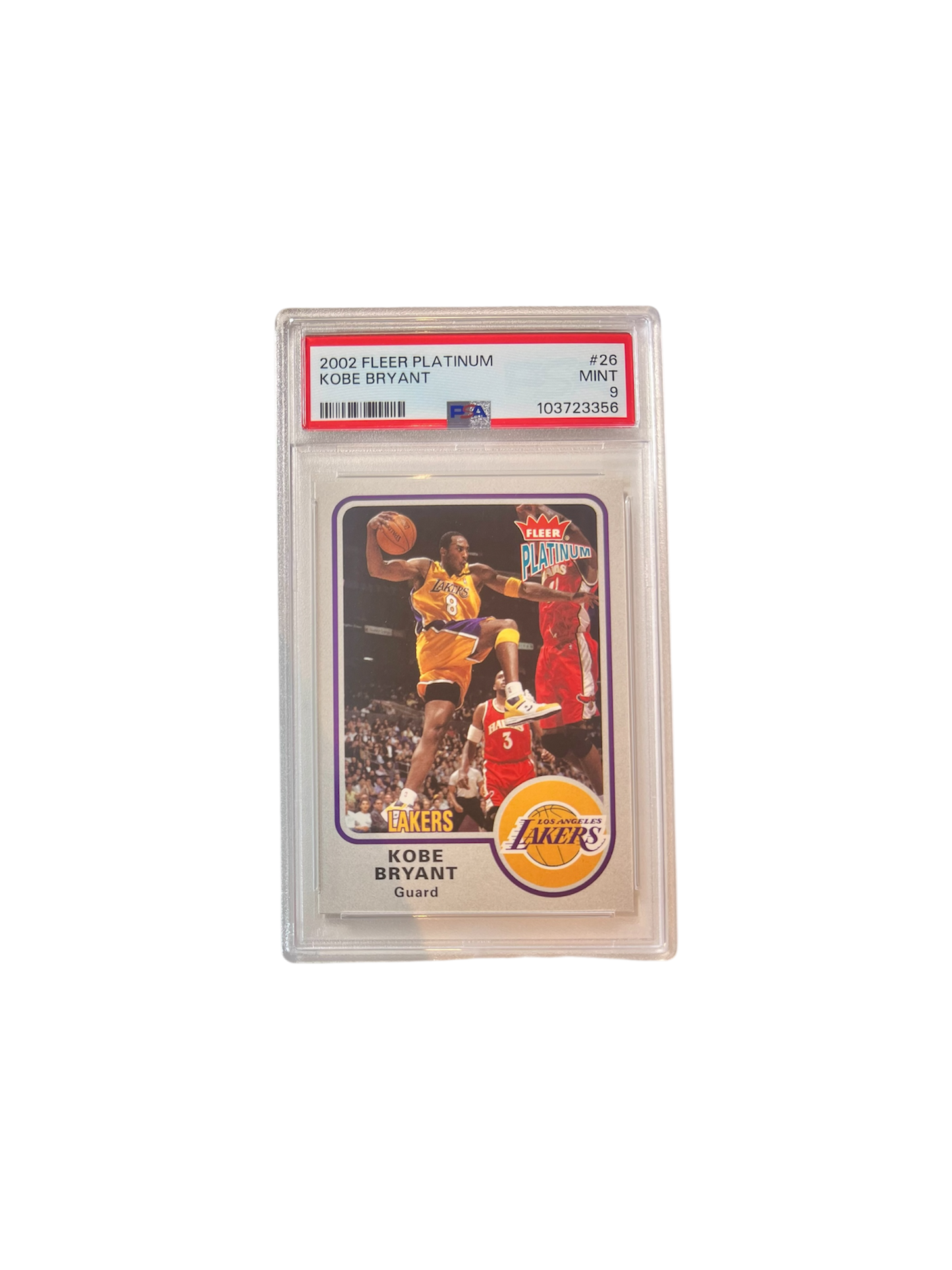 2002 Fleer Platinum Kobe Bryant PSA Card