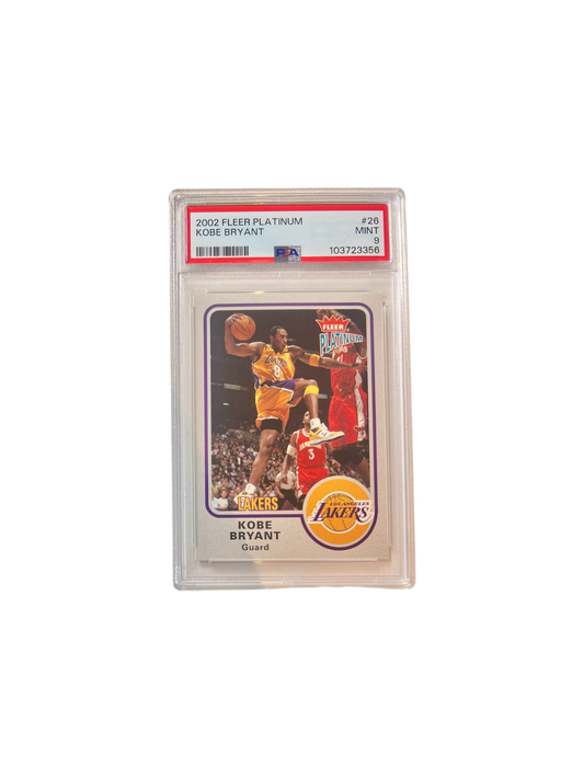 2002 Fleer Platinum Kobe Bryant PSA Card