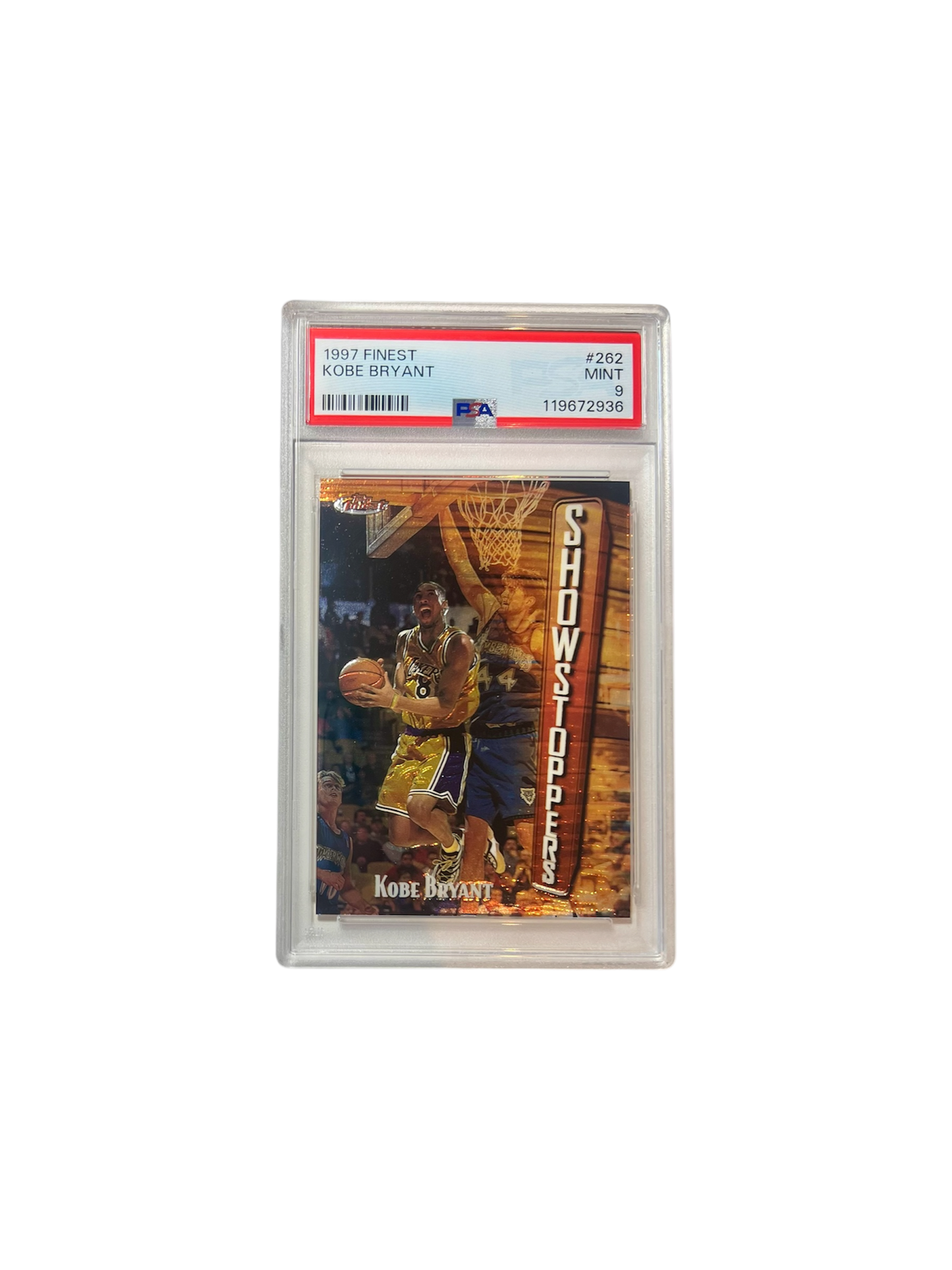 1997 Topps Finest Kobe Bryant PSA Card