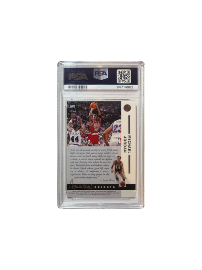 1992 Upper Deck Jerry West Michael Jordan PSA Card