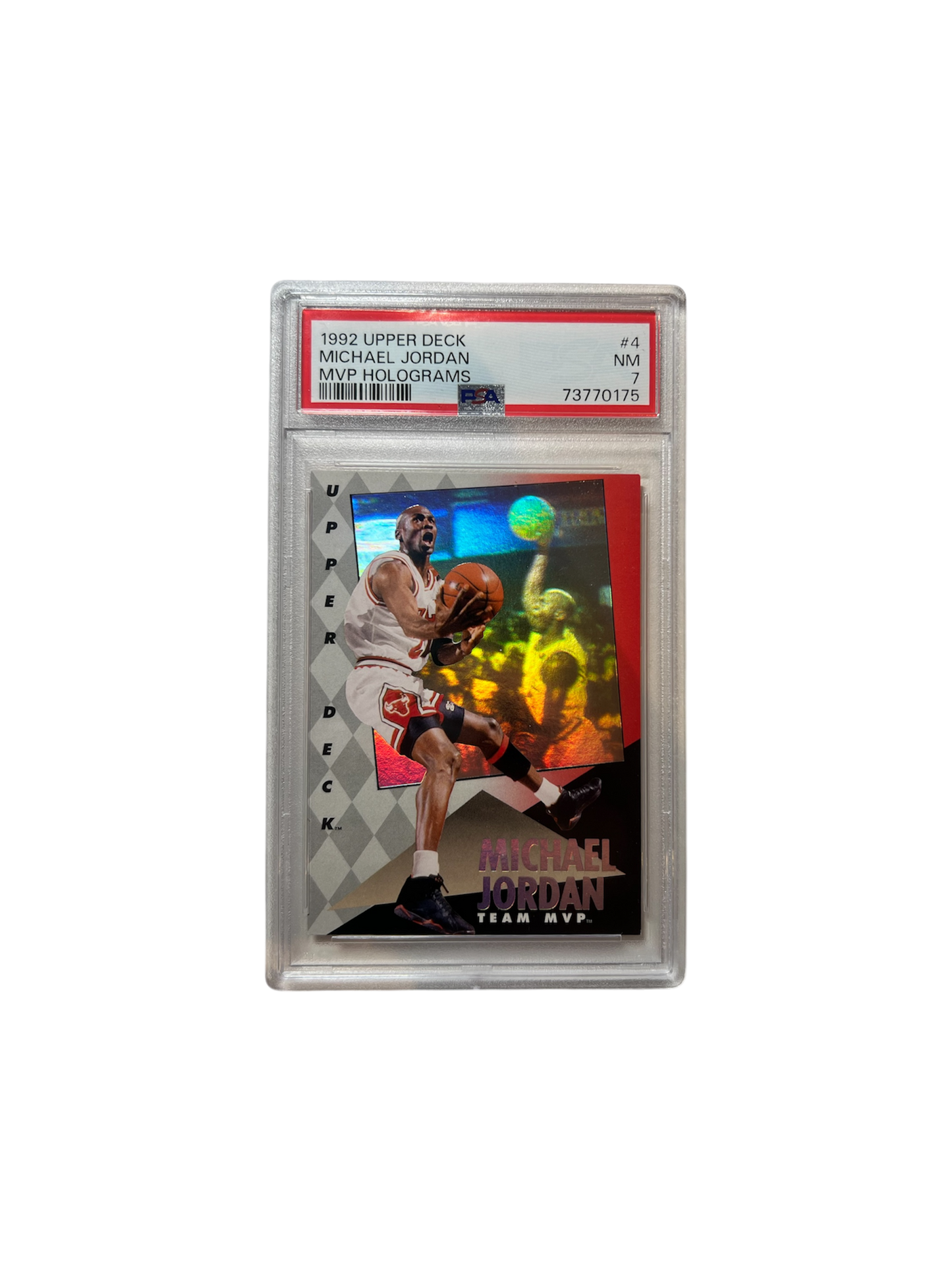 1992 Upper Deck MVP Holograms Michael Jordan PSA Card