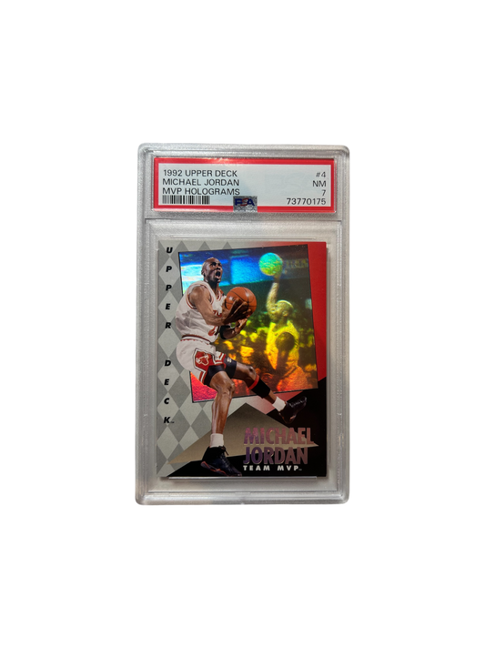 1992 Upper Deck MVP Holograms Michael Jordan PSA Card