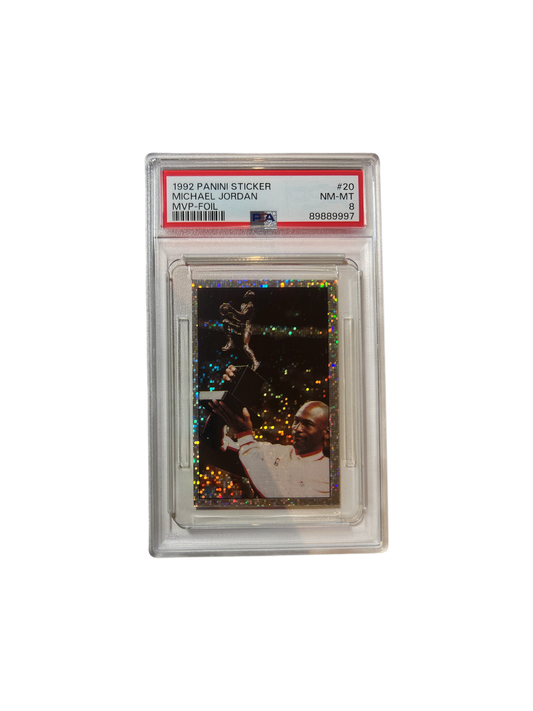 1992 Panini MVP Foil Michael Jordan sticker PSA Card