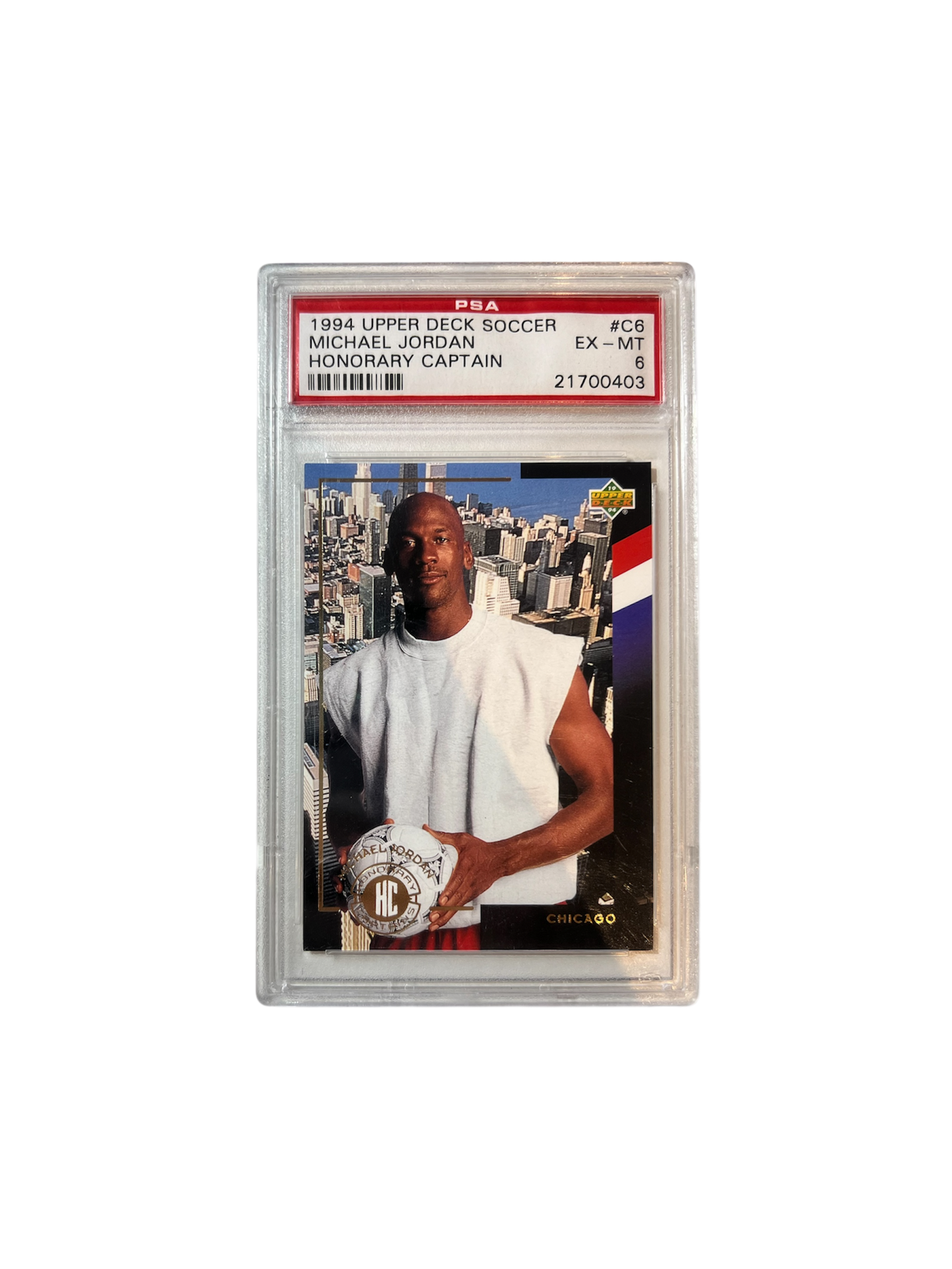 1994 Upper Deck Soccer Michael Jordan Honorary Captain PSA Card