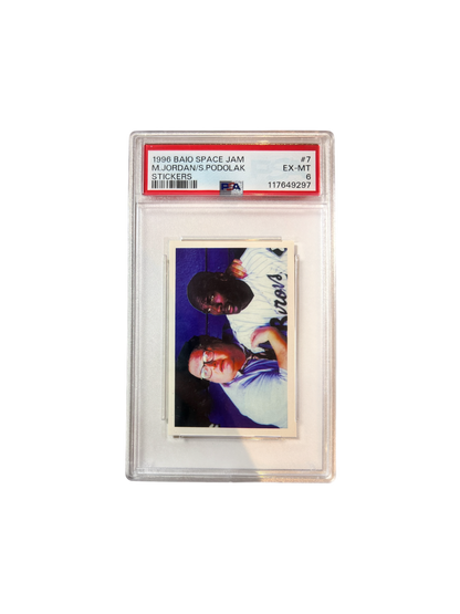 1996 BAIO Space Jam Michael Jordan sticker PSA Card