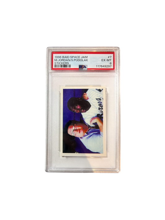 1996 BAIO Space Jam Michael Jordan sticker PSA Card