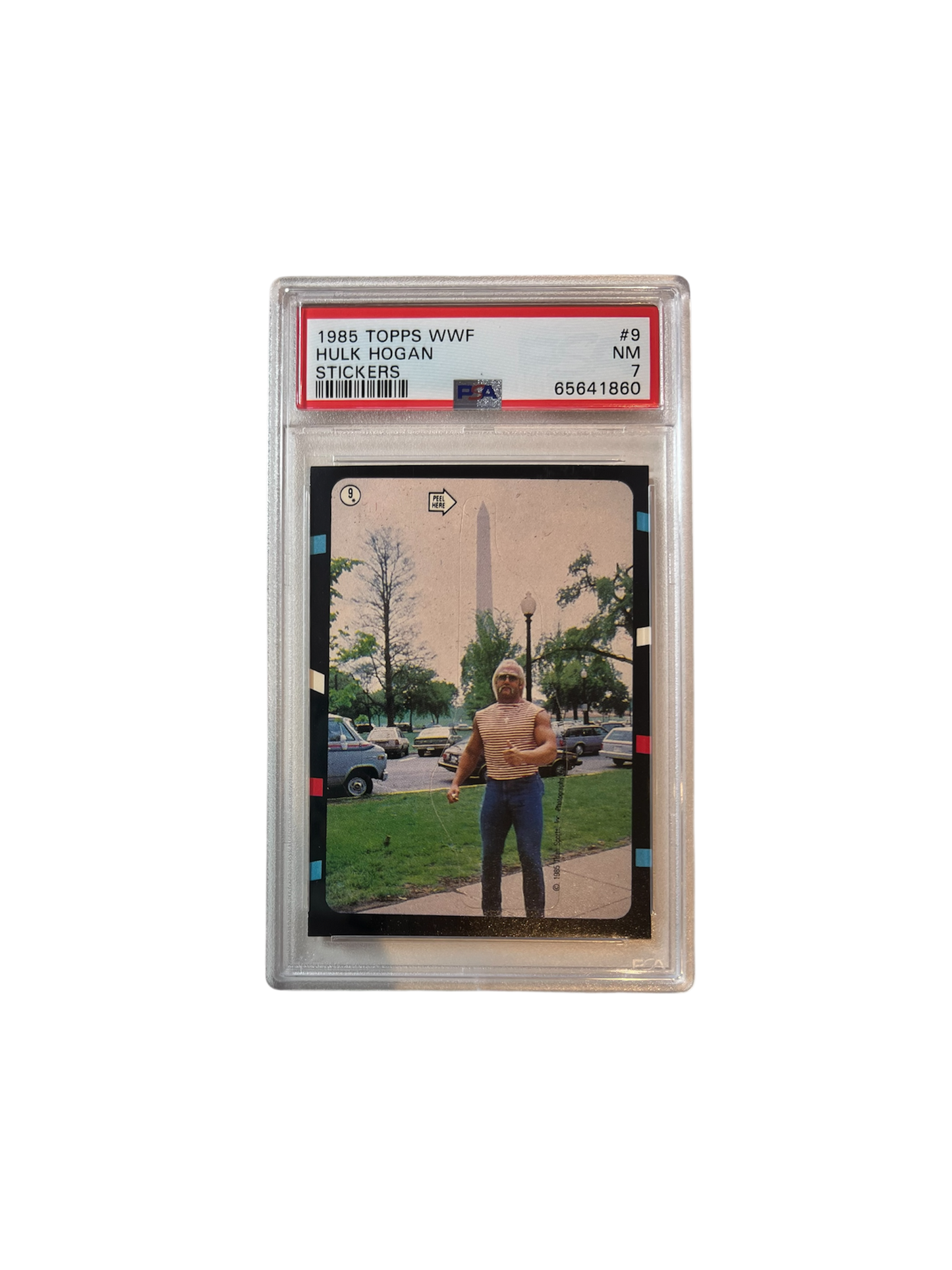 1985 Topps WWF Hulk Hogan Sticker PSA Card
