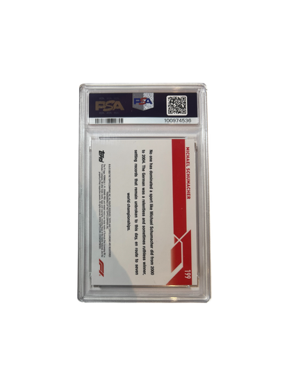 2023 Topps Chrome Formula 1 Michael Schumacher Pink Refractor PSA Card