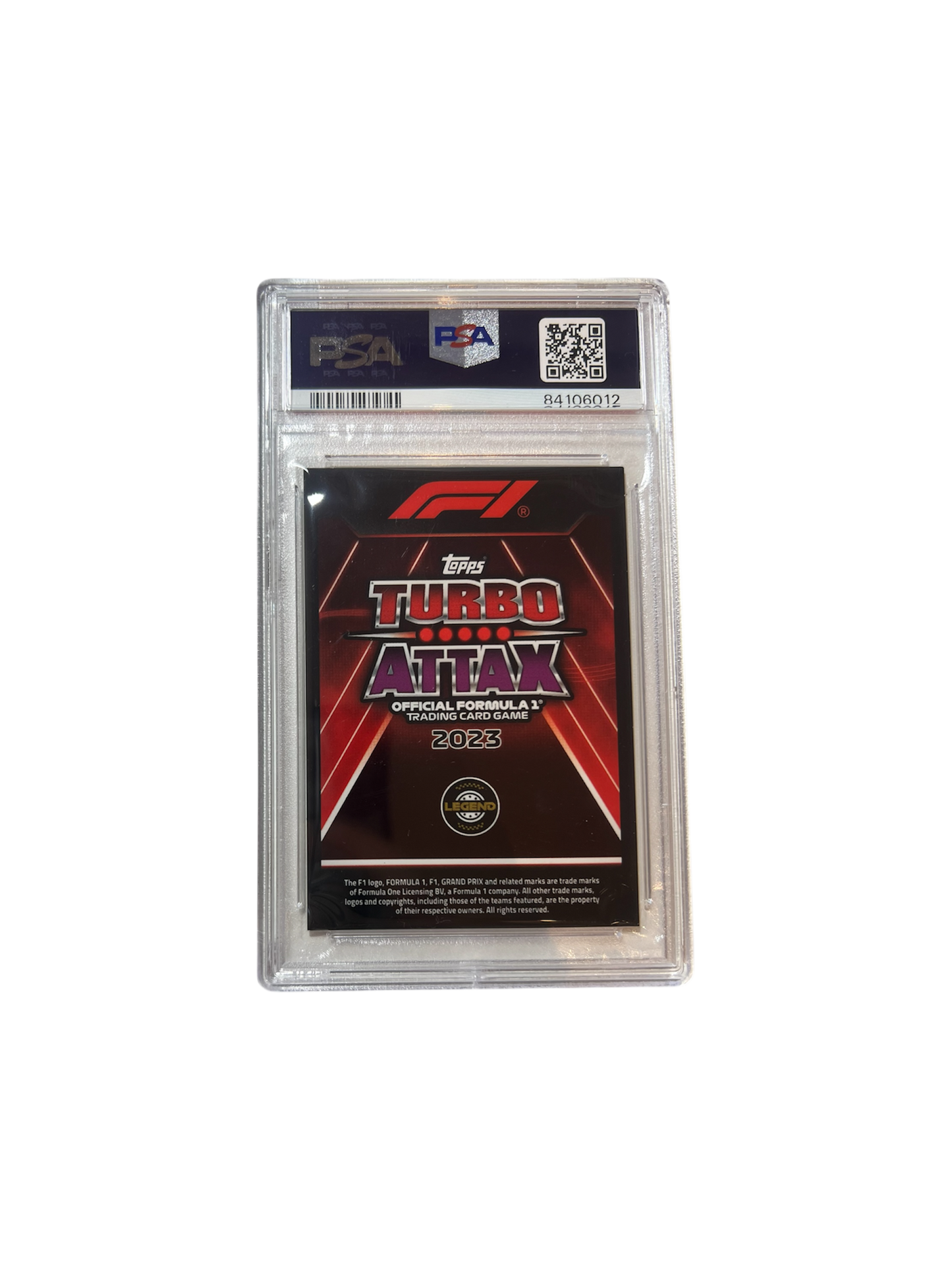 2023 Topps Chrome Formula 1 Alain Prost Turbo PSA Card