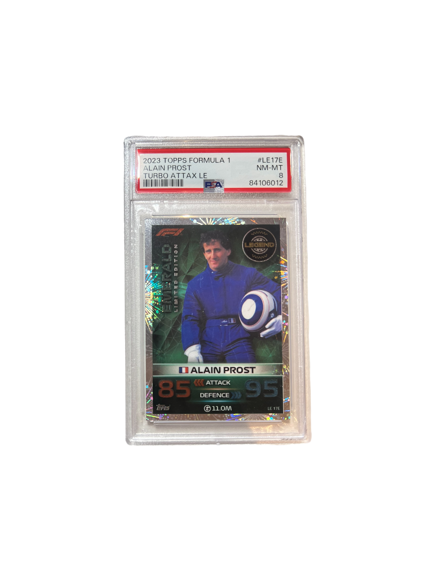 2023 Topps Chrome Formula 1 Alain Prost Turbo PSA Card