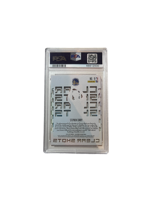 2019 Panini Illusions Stephen Curry Sapphire PSA Card