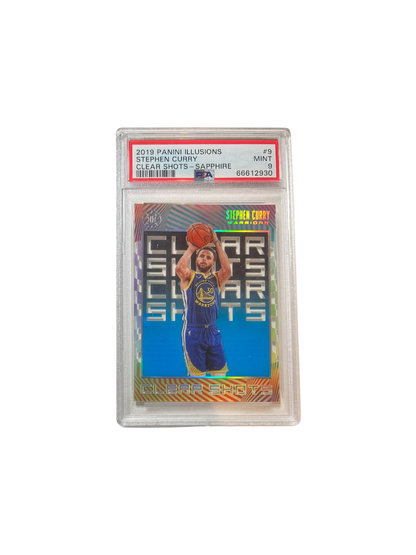 2019 Panini Illusions Stephen Curry Sapphire PSA Card