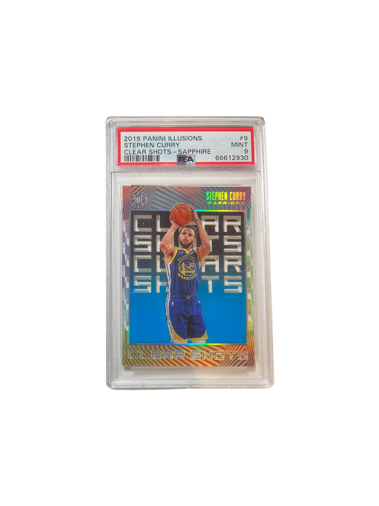 2019 Panini Illusions Stephen Curry Sapphire PSA Card