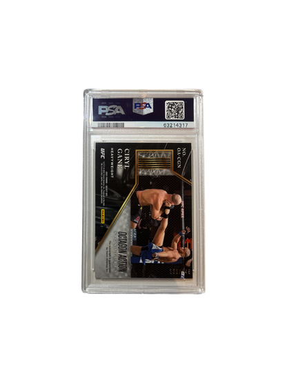 2021 Panini Select UFC Ciryl Gane AUTO Rookie RC PSA Card