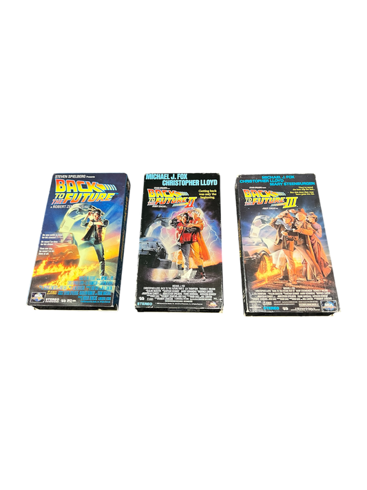 1990s VHS USA original Universal Back to the Future 1, 2 and 3 (English)