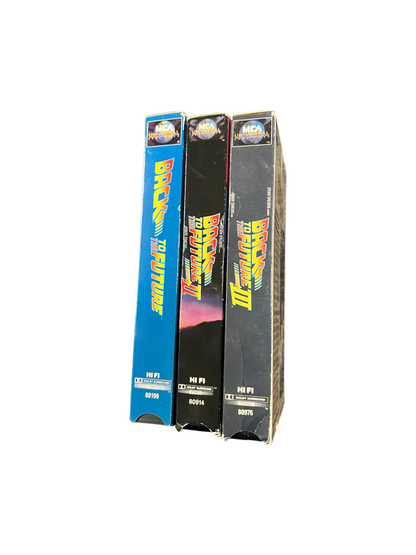 1990s VHS USA original Universal Back to the Future 1, 2 and 3 (English)