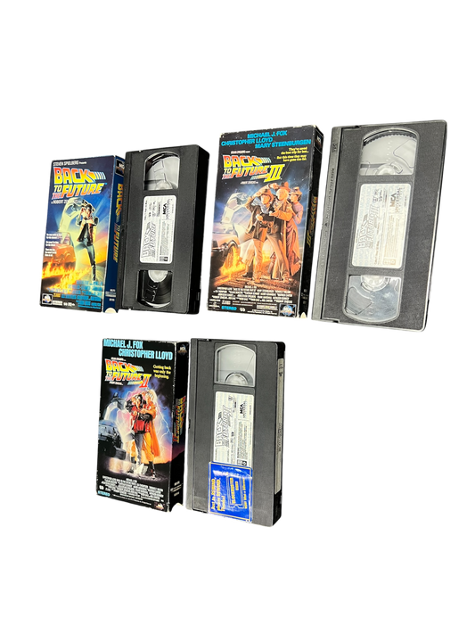 1990s VHS USA original Universal Back to the Future 1, 2 and 3 (English)