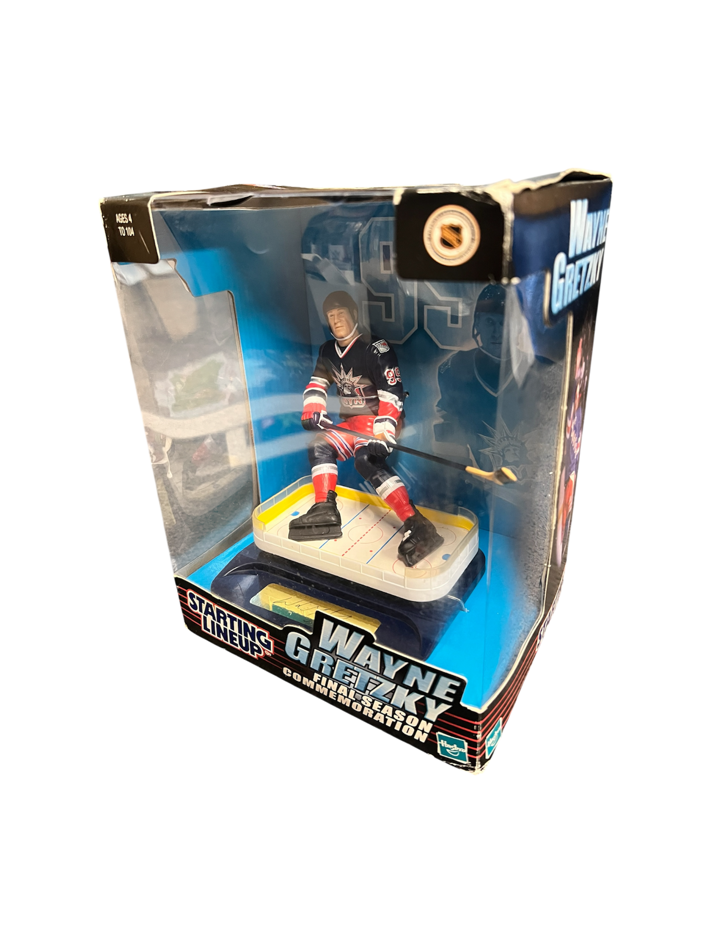 1999 Hasbro Starting Lineup Wayne Gretzky New York Rangers Action Figure