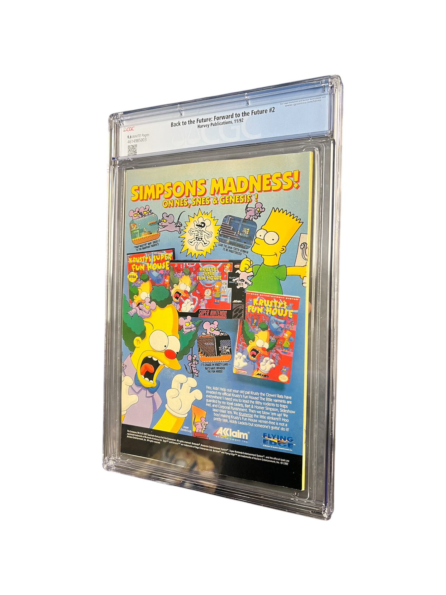 1992 Harvey Comics CGC graded Back to the Future Comic Book