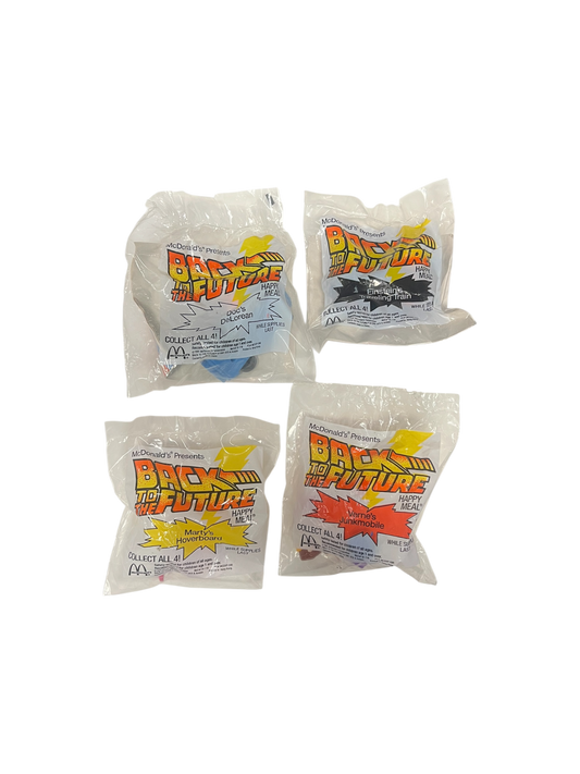 1992 McDonald's Happy Meal FULL SET Back to the Future Toys (SEALED)