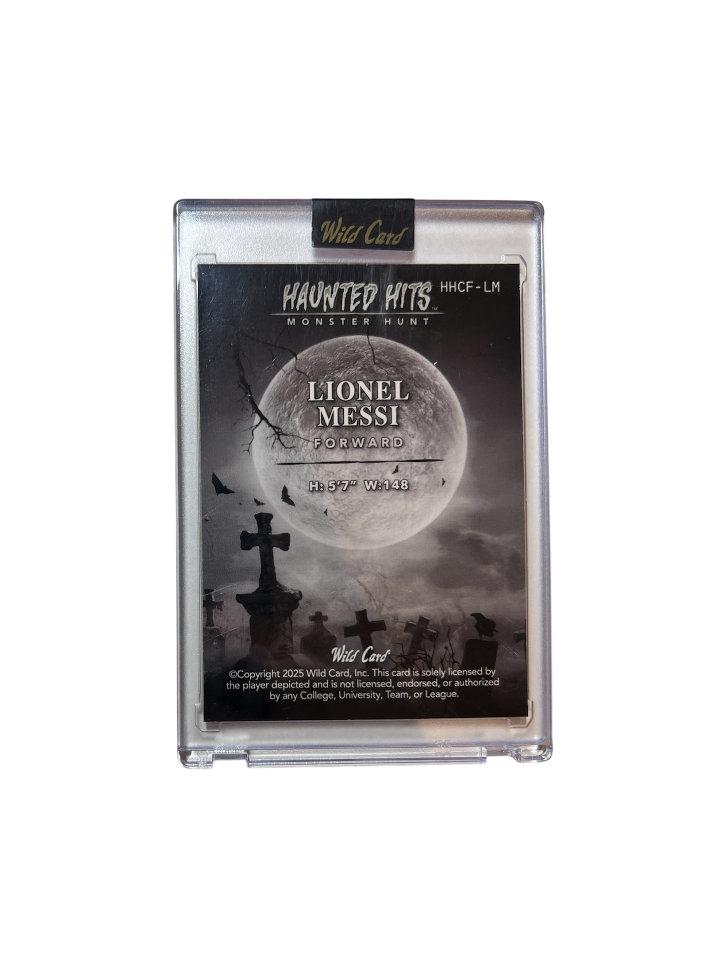 2025 Wild Card Lionel Messi (1 of 1) Monster Hunt Haunted Hits 1/1 card