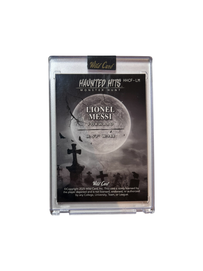 2025 Wild Card Lionel Messi (1 of 1) Monster Hunt Haunted Hits 1/1 card