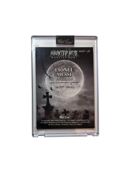 2025 Wild Card Lionel Messi (1 of 1) Monster Hunt Haunted Hits 1/1 card