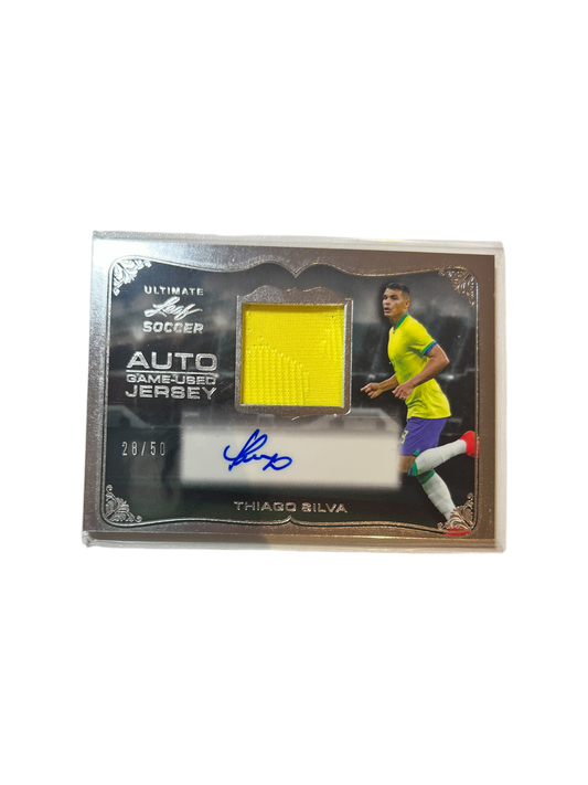 2022 Leaf Soccer Thiago Silva AUTO and PATCH /50 card