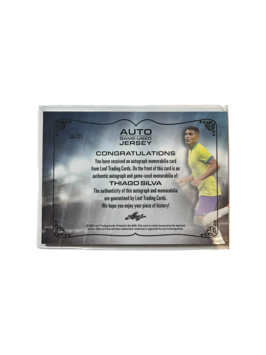 2022 Leaf Soccer Thiago Silva AUTO and PATCH /50 card