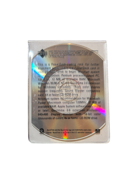 1999 Upper Deck Michael Jordan CD-ROM PowerDeck hologram card