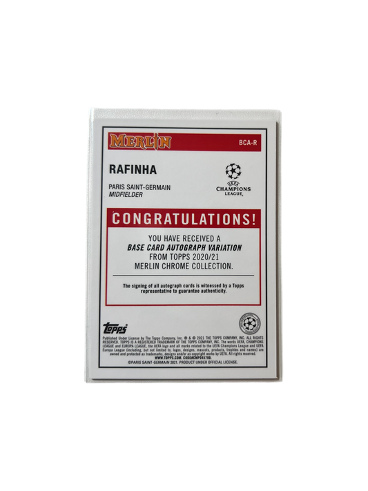 2021 Topps Merlin Rafinha AUTO card