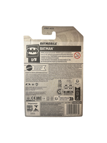 2021 Mattel Hot Wheels Batman vs Superman Batmobile Car Model