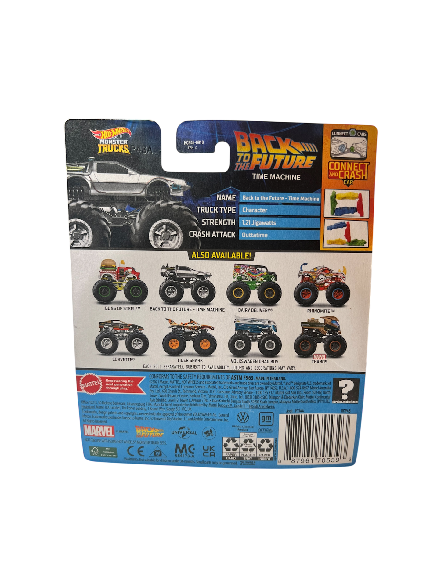 2022 Mattel Hot Wheels Monster Trucks Time Machine Car Model