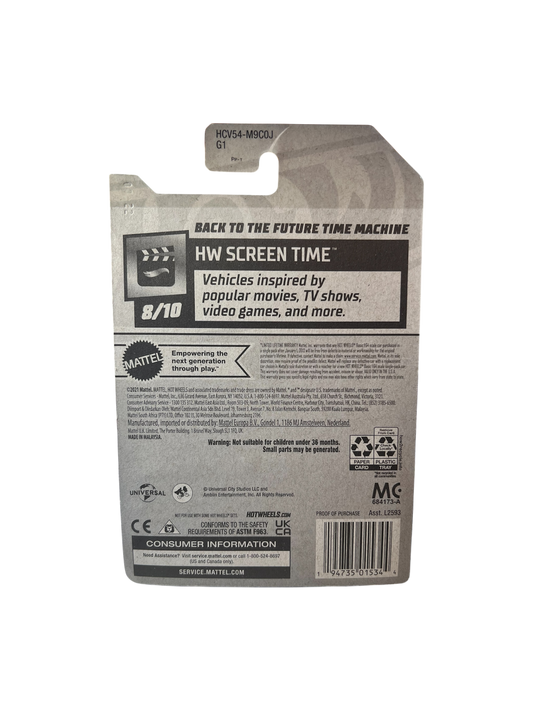 2021 Mattel Hot Wheels Back to the Future Dolorean Time Machine Hover mode Car Model