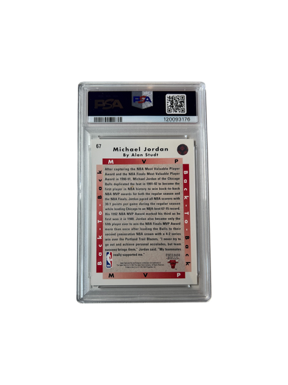 1992 Upper Deck Michael Jordan MVP #67 PSA Card