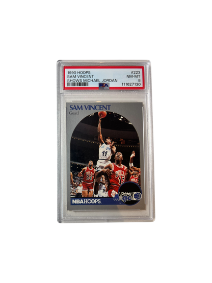 1990 NBA Hoops Michael Jordan number 12 #223 PSA Card