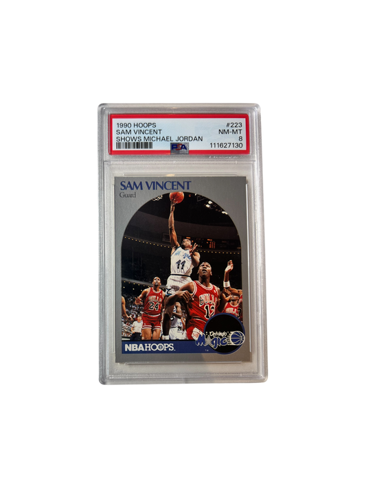 1990 NBA Hoops Michael Jordan number 12 #223 PSA Card