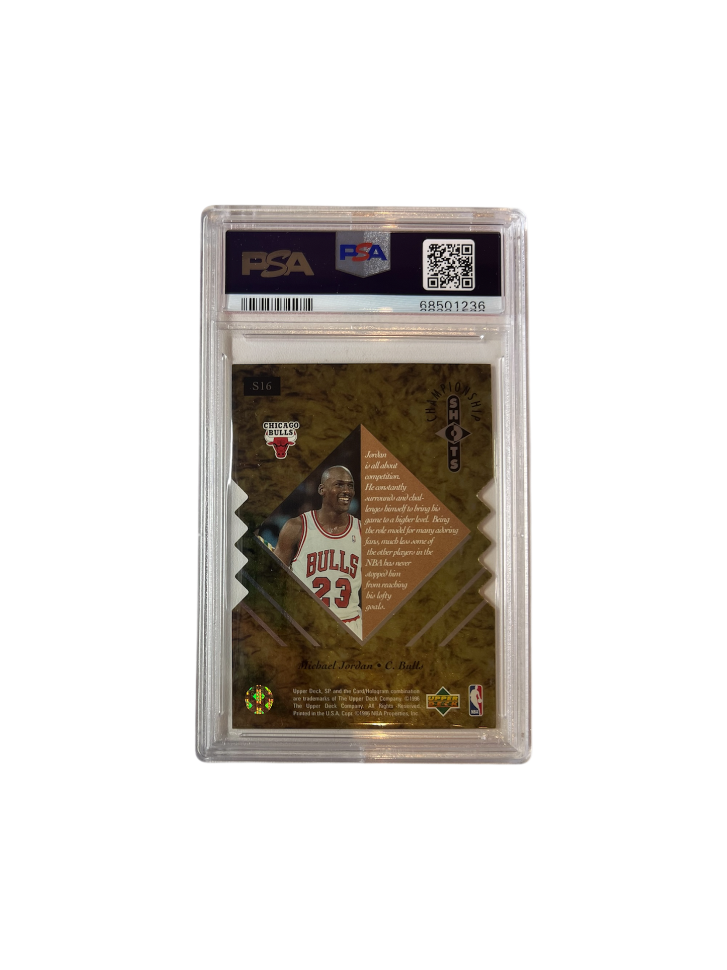 1995 Upper Deck SP Championship Michael Jordan #S16 PSA Card